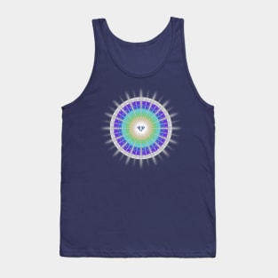 Rainbow Diamond Light - 1 - On the Back of Tank Top